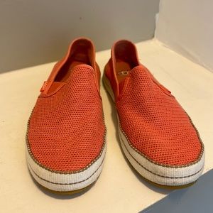 Coral UGG slip on shoes